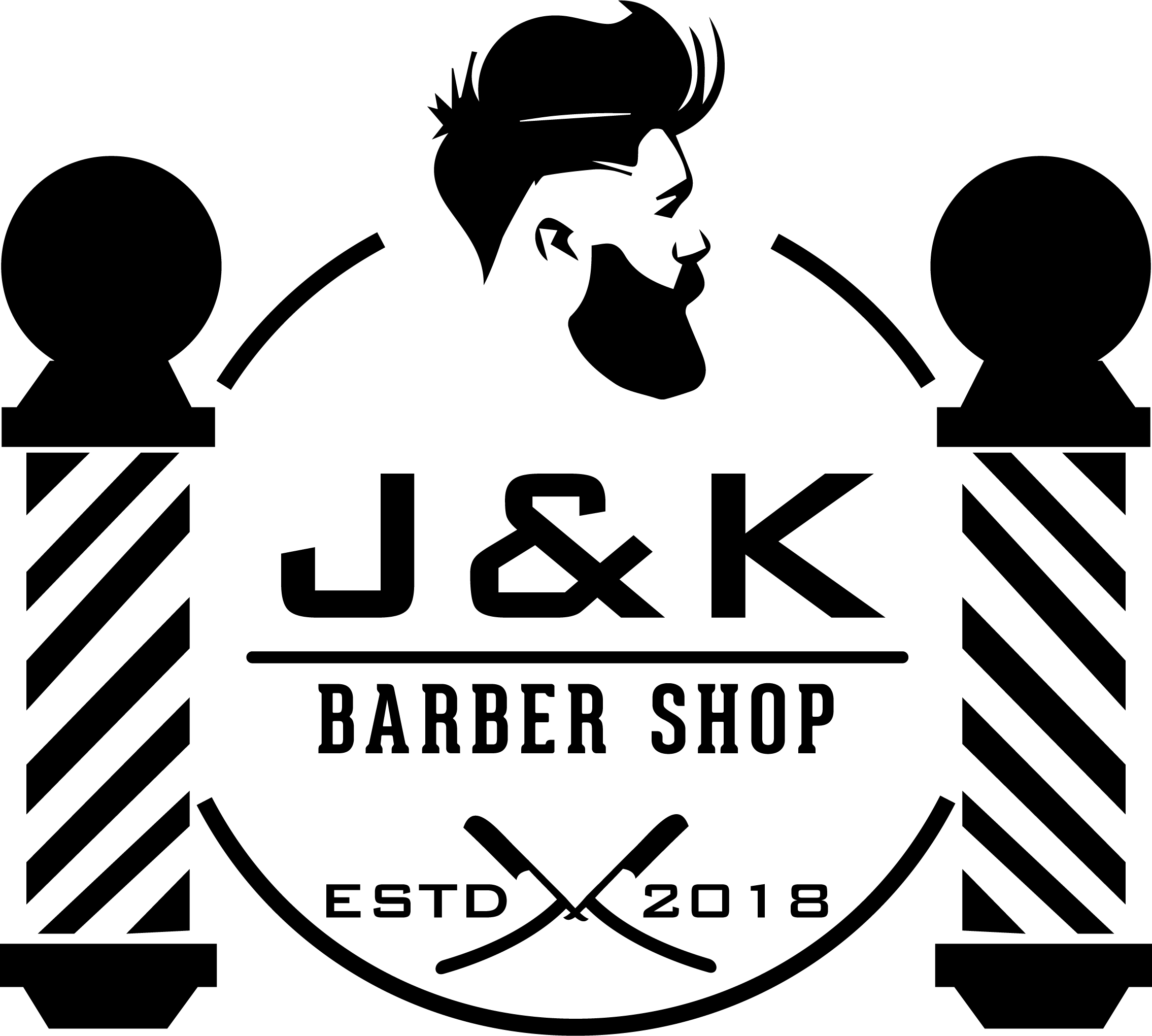 J&K Barber Shop Logo